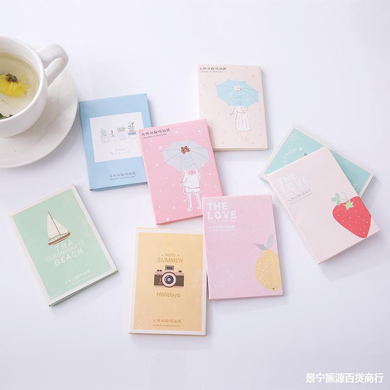 Giấy thấm dầu Maycreate 50 tờ nội địa Trung hình ngộ nghĩnh Gommiecorner