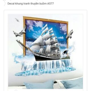 Decal thuyền buồm