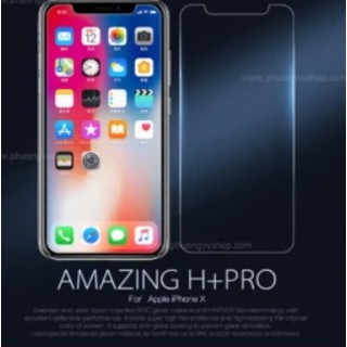 Miếng dán kính cường lực Nillkin 9H + pro cho Iphone X mỏng 0,2mm siêu trong