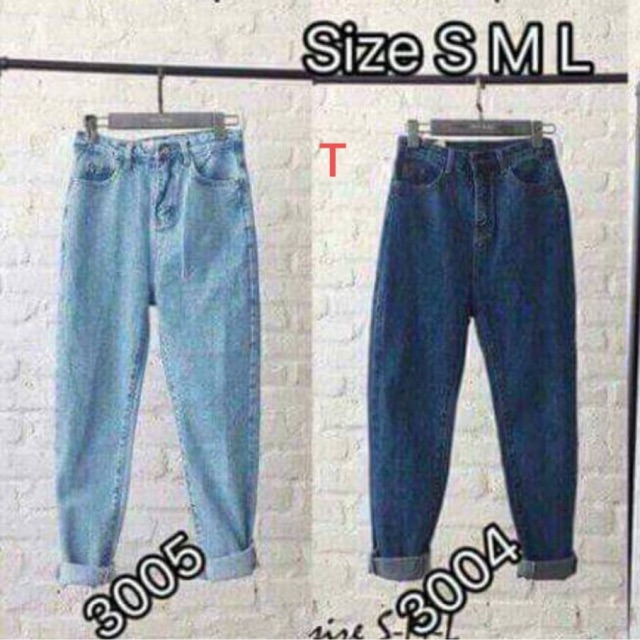 Quần bagy jeans trơn TT12