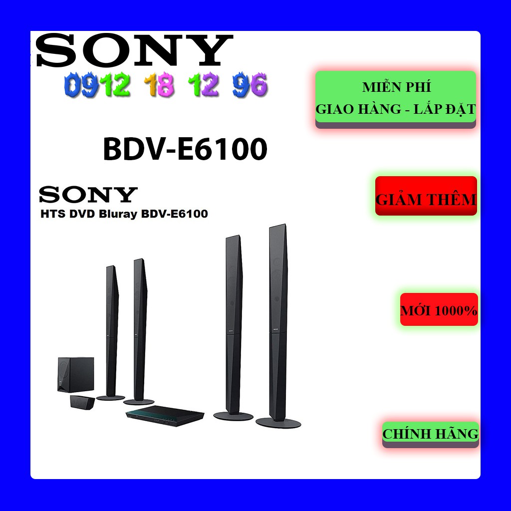 FREESHIP _Dàn âm thanh Sony BDV-E6100 5.1  1000W ( BDV E6100 )