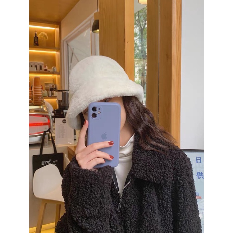 Mũ bucket lông cừu TUMIE tròn vành nón cụp tai bèo Unisex phù hợp nam nữ phong cách Ulzzang BK007