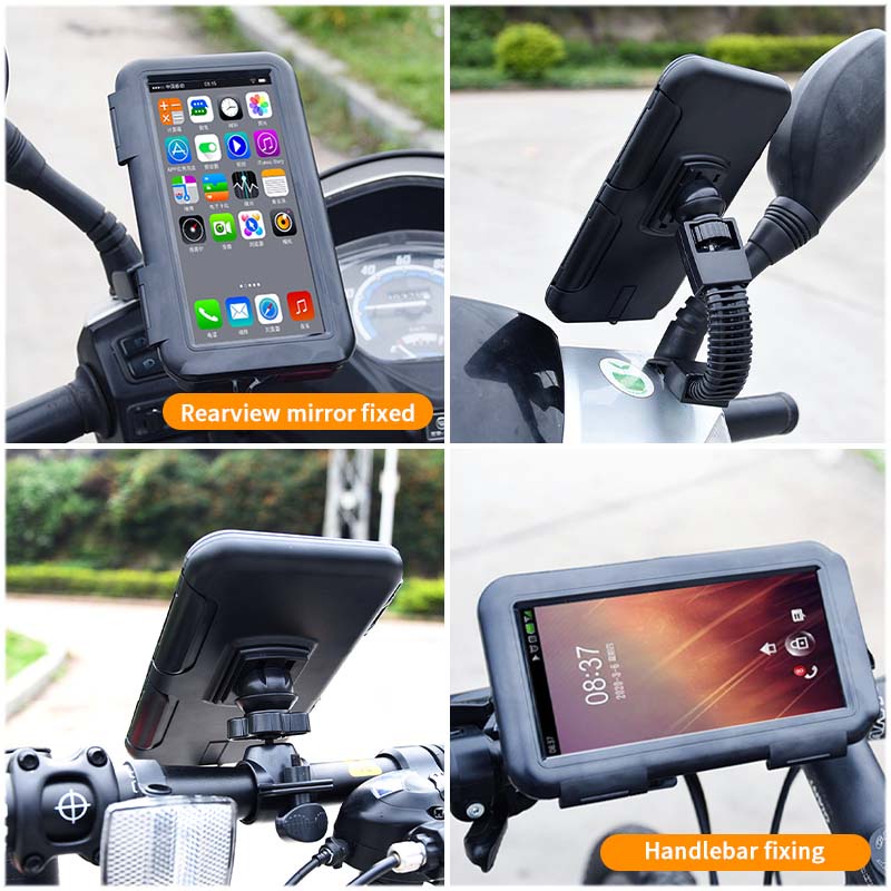 Giá đỡ điện thoại BLALION gắn tay lái gương chiếu hậu xe máy xe đạp chống thấm nước 4-6.5inch