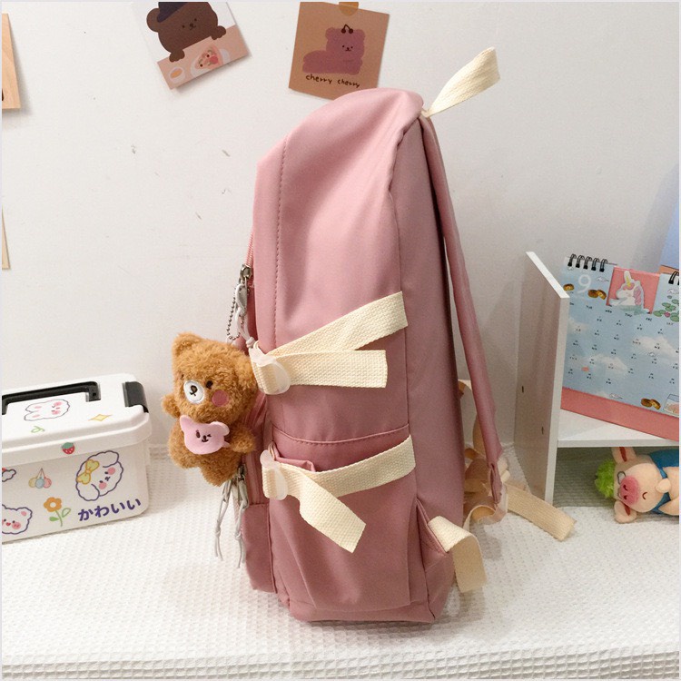 Balo học sinh sinh viên ulzzang thiết kế chống nước đựng laptop unisex nam nữ 2113