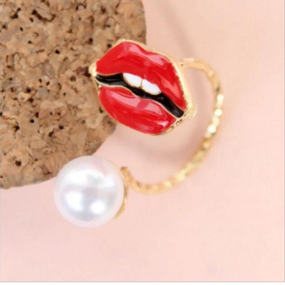 Mxgoods Nhẫn Đeo Khớp Ngón Tay Hình Chiếc Răng Thanh Lịch Sáng Tạo Có Thể Điều Chỉnh Cho Nữ Dự