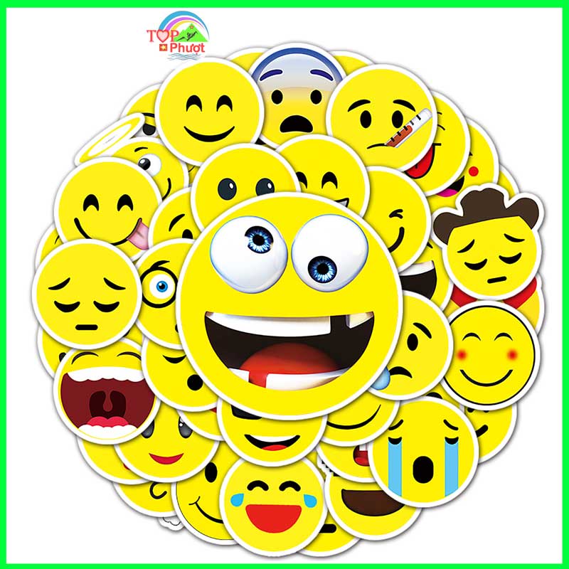 Sticker dán vali, nón bảo hiểm, đàn, guitar, ukulele, laptop, điện thoại nhiều kiểu chống nước - Bộ 50 Sticker M27