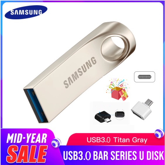 Samsung USB 3.0 2TB Metal Pendrive Waterproof Metal High Speed Flash Disk Stick with Packaging + Android Adapter