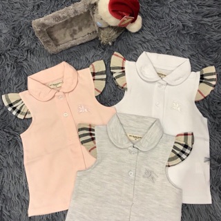 Áo váy tay bèo Burberry