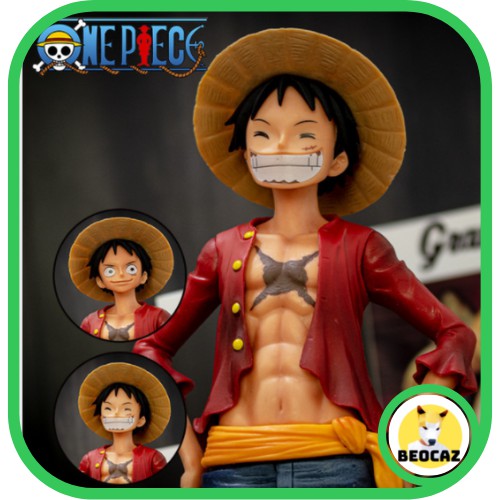 [Ship Hỏa Tốc][Full Box] Mô hình Monkey D Luffy kèm phụ kiện thay đổi tư thế và biểu cảm khuôn mặt bền màu - One Piece
