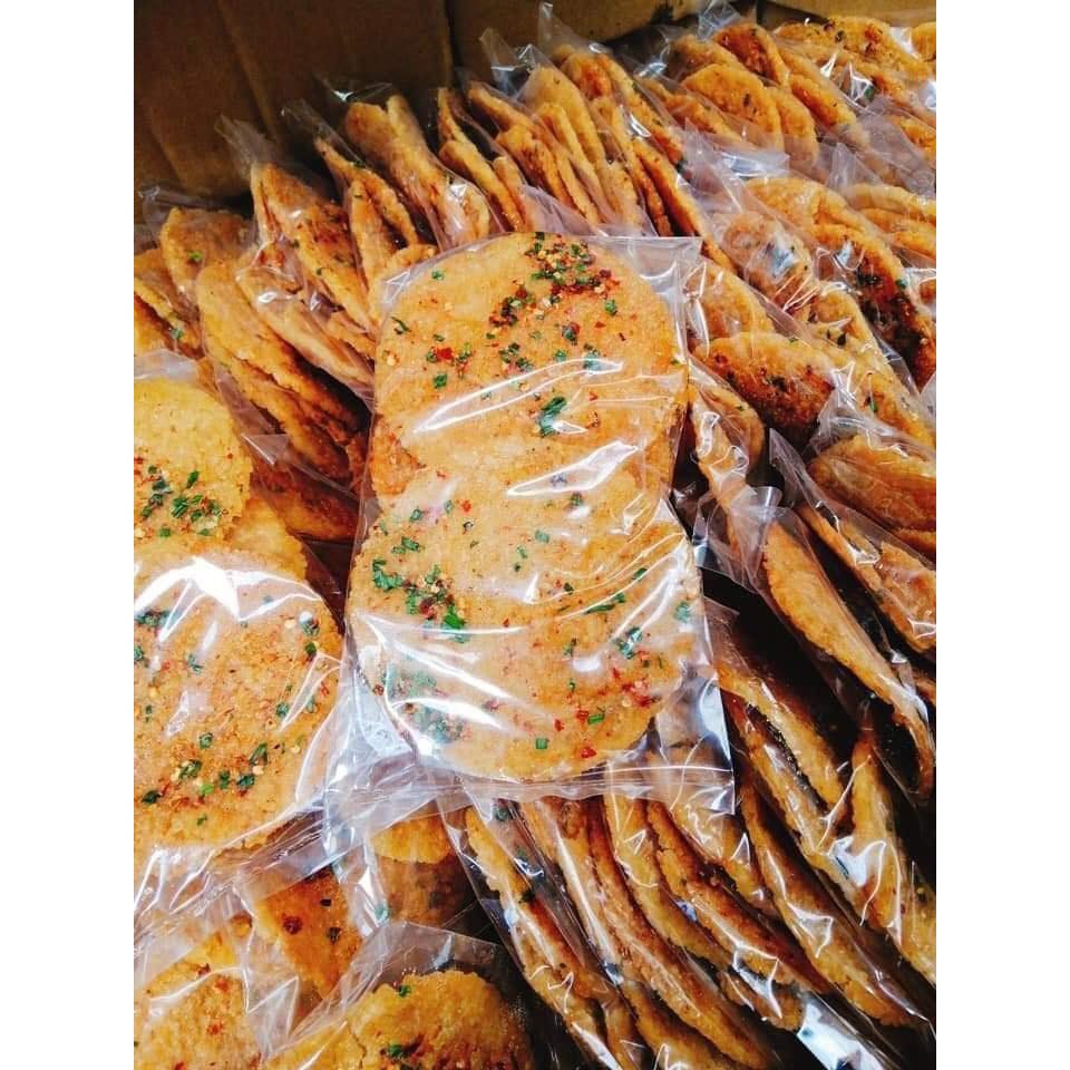 Sỉ= lẻ 1 bịch cơm cháy mắm hành