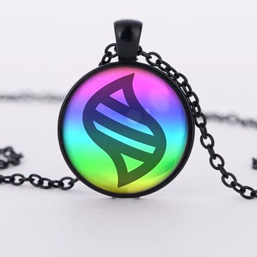 Vòng cổ Mặt Đá Tròn In Hình pokemon mega