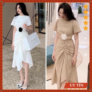 Đầm dự tiệc eo nhún chuổi Eva_home_fashion