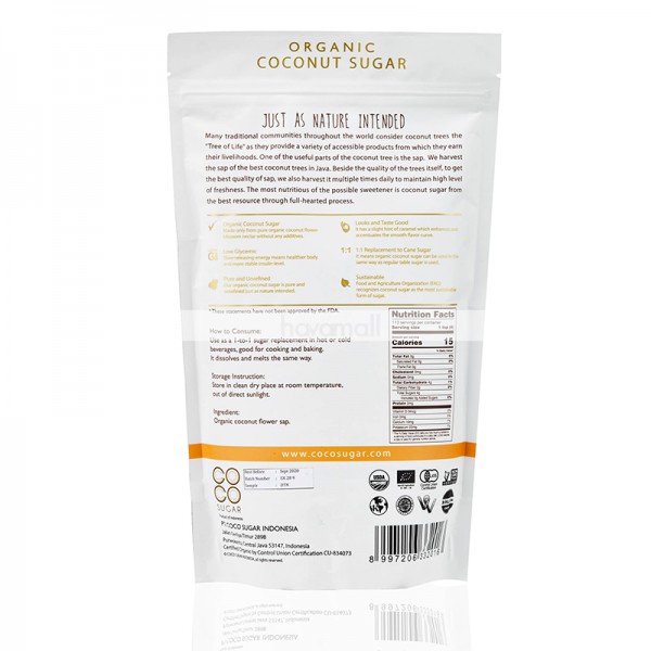 Đường Mật Hoa Dừa Hữu Cơ Túi 454g