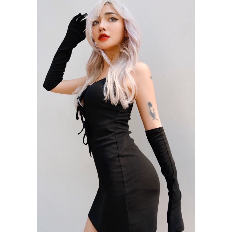Đầm Body Cột Dây Kèm Găng Tay Sexy Chất Thun (KILLER DRESS) | BigBuy360 - bigbuy360.vn
