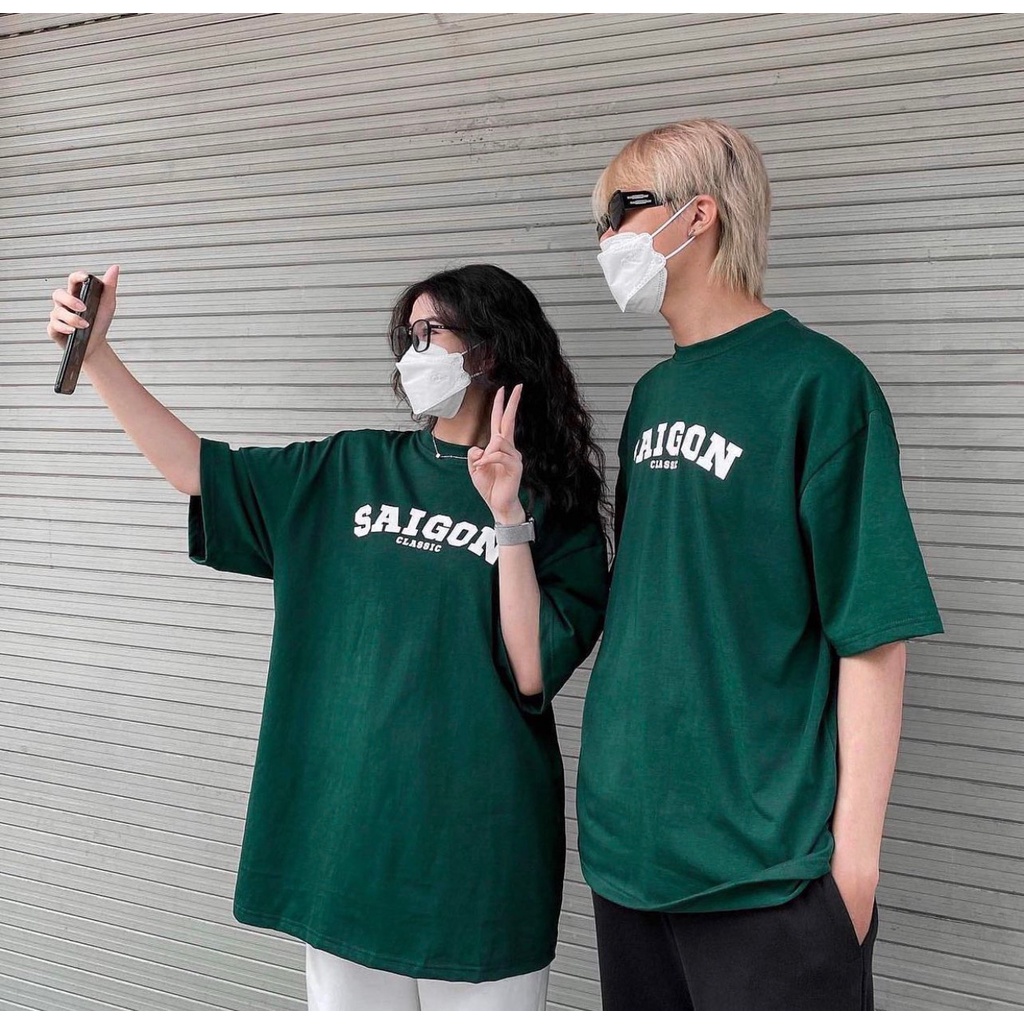 Áo thun tay lỡ nam nữ Unisex SÀI GÒN CLASSIC chất liệu cotton thái