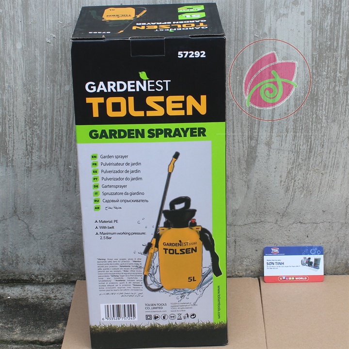 Bình phun tưới cây phun sương 5 lít cao cấp Tolsen 57292 phun xịt khử trùng sát khuẩn thuốc diệt côn trùng