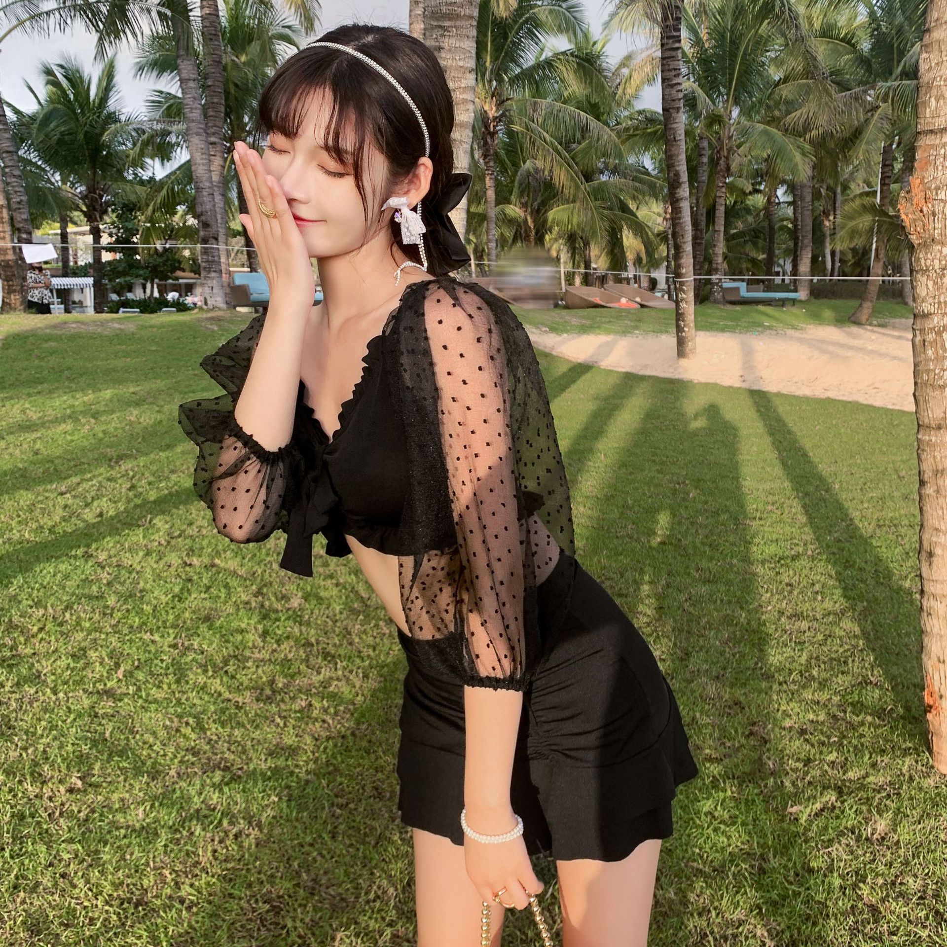 Set Đồ Bơi 2 Mảnh Phối Ren Hoa Thời Trang Mùa Hè Cho Phái Nữ | BigBuy360 - bigbuy360.vn