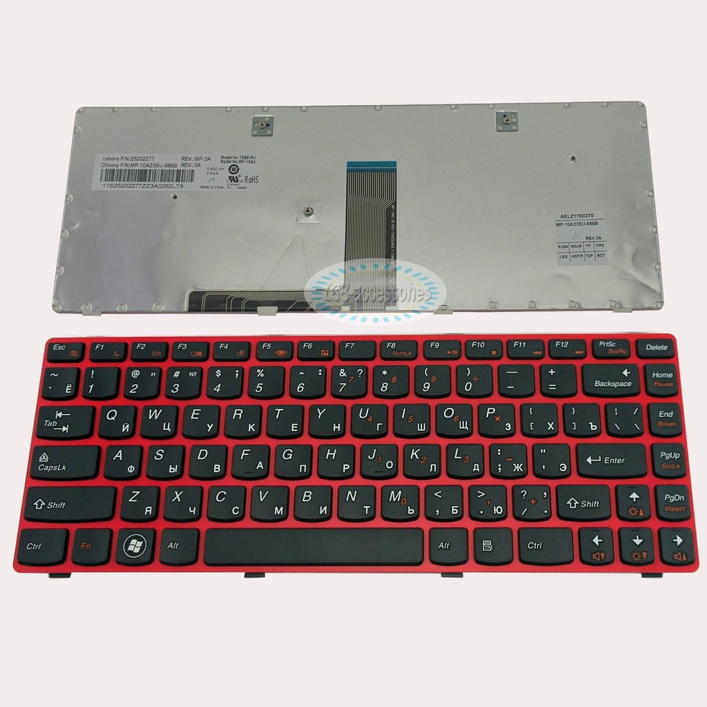 (KEYBOARD) BÀN PHÍM LAPTOP LENOVO G480 dùng cho Ideapad B480 B485 G400 G410 G480 G485 Z380 Z385 Z410 Z480 Z485