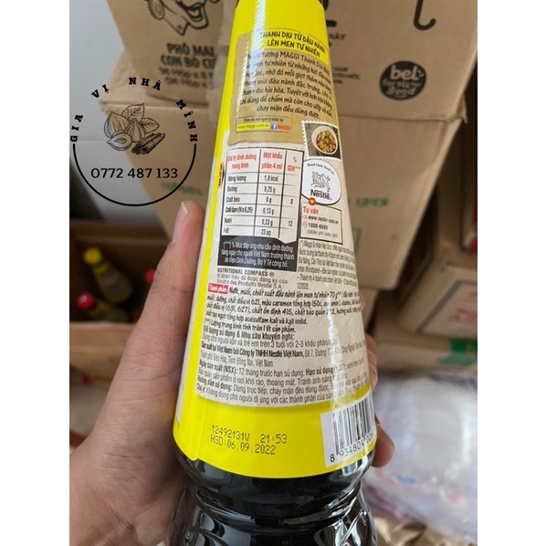 NƯỚC TƯƠNG ĐẬU NÀNH MAGGI NẮP VÀNG 700ML