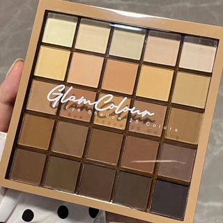 Hàng mới về bảng phấn mắt glamcolour 25 màu sắc tông lì và ánh nhũ lấp lánh - ảnh sản phẩm 2