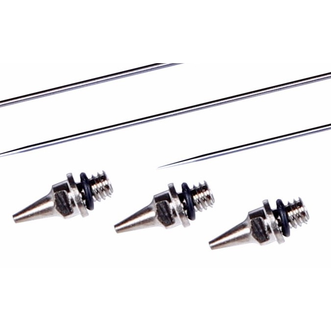 Kim sơn Needle và đầu béc Nozzle Ustar s130 s150 s120 Black border HD Vinci bút sơn mô hình các loại