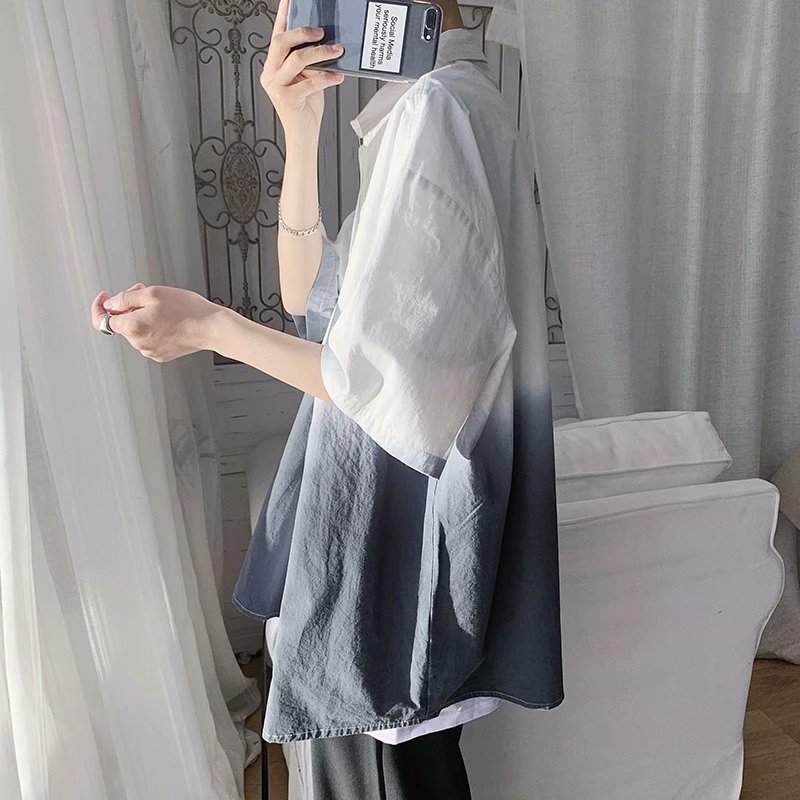 Áo Sơ Mi Nam Ngắn Tay Cổ Bẻ Thời Trang Hàn | BigBuy360 - bigbuy360.vn