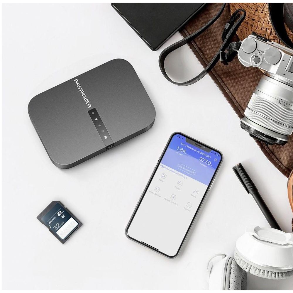 Bộ Router Du Lịch Không Dây Filehub Ravpower AC750 [ Bảo hành 6 tháng] | BigBuy360 - bigbuy360.vn