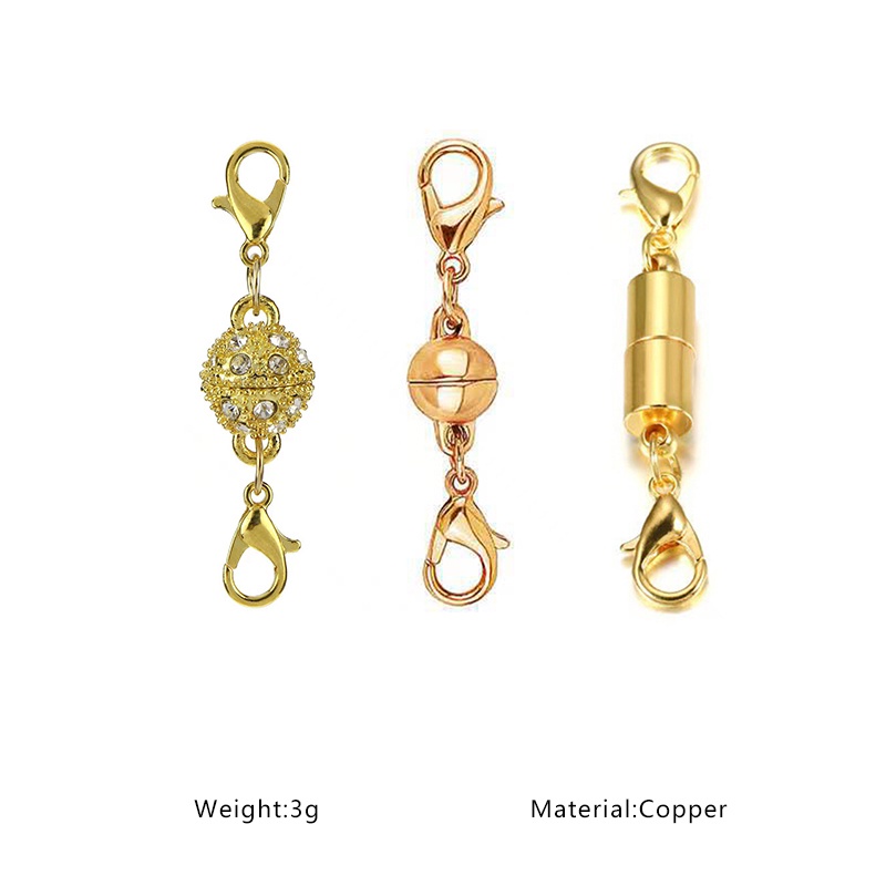 Kim loại đồng từ khóa mặt nạ dây khóa kết nối mở rộng cho khăn quàng cổ vòng đeo tay chuỗi mặt nạ trang sức tự làm