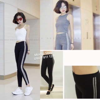 Quần legging 2 sọc