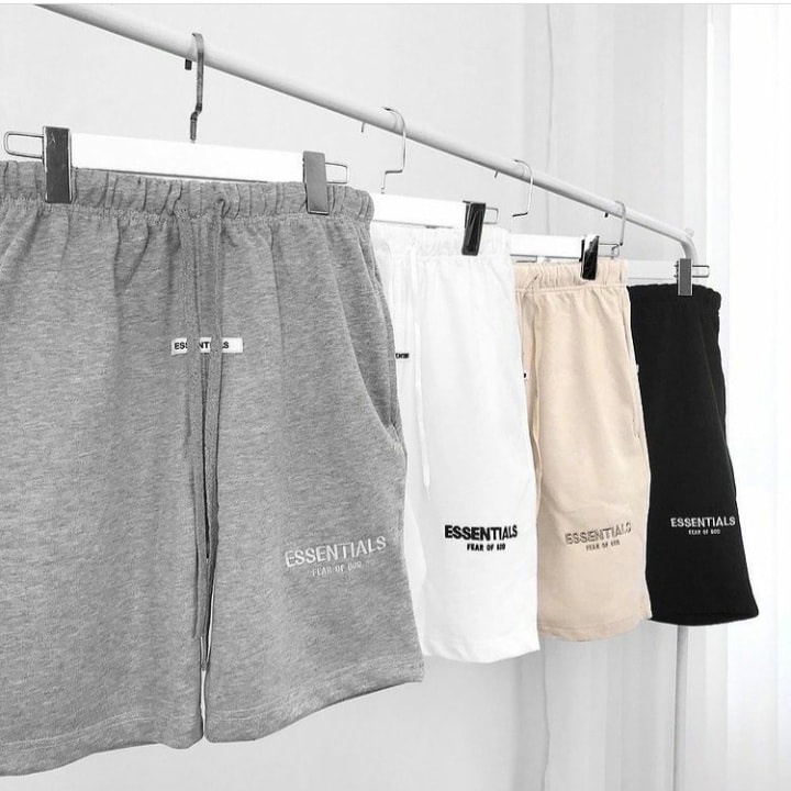 Quần Short Nam Nữ ESENTIAL GOD Form Unisex Chất Nỉ Mềm Mại