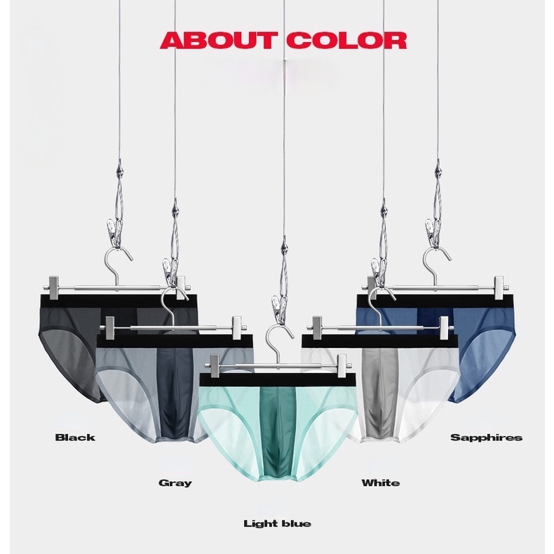 Quần lót boxer chất vải lạnh thoáng khí kháng khuẩn siêu mỏng thời trang hè cho nam B319