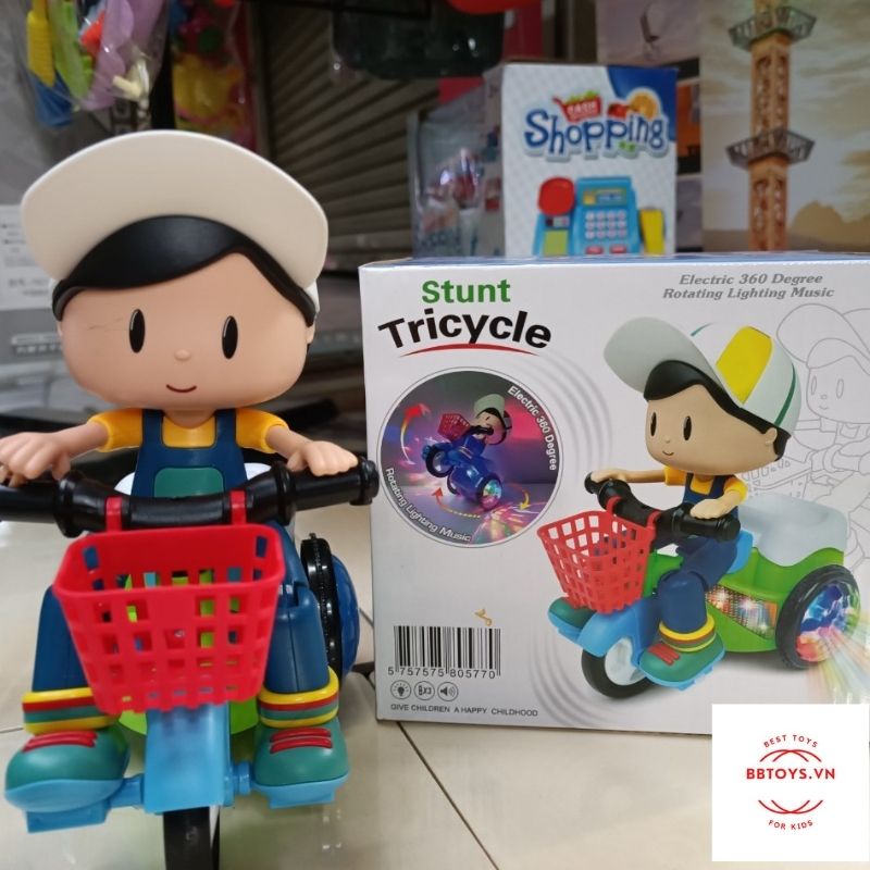 Đồ chơi cậu bé đạp xe, có nhạc, có đèn siêu ngộ nghĩnh (BBTOYS: 29)
