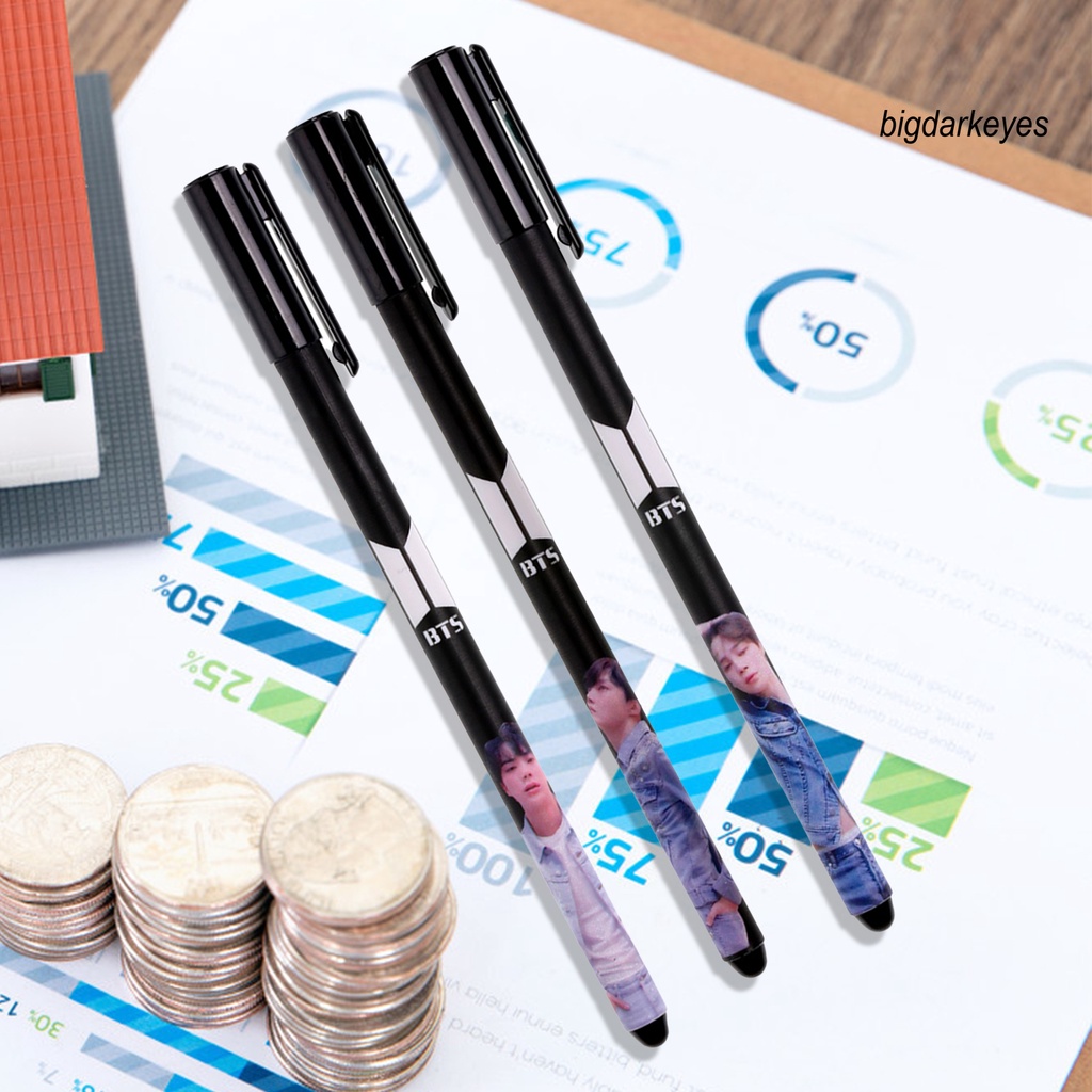 Bút Mực Gel Ngòi 0.5mm In Chữ BTS LOVE YOURSELF