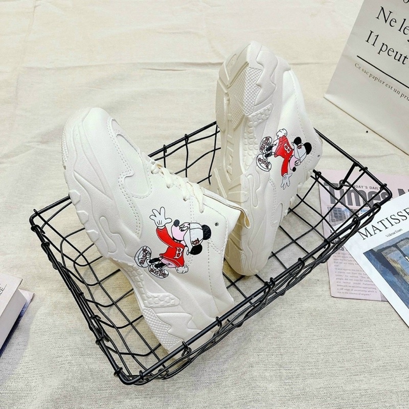 (SẴN) GIÀY SNEAKER MICKEY HỞ HẬU SIÊU HOT