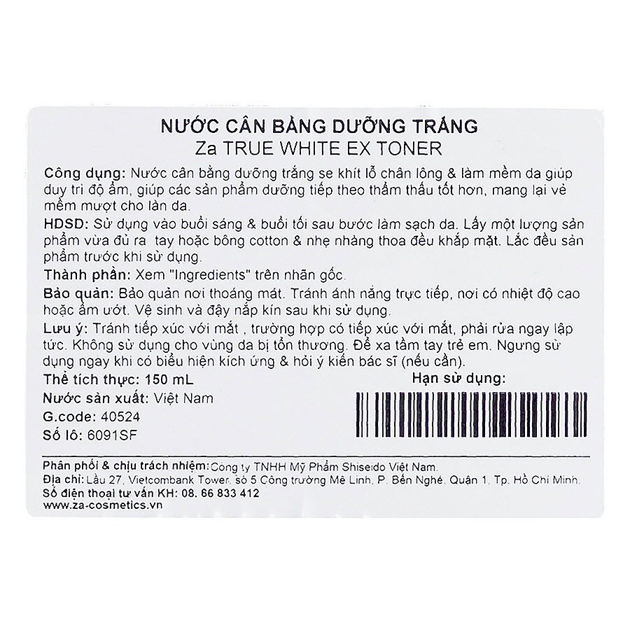 Nước Cân Bằng TW Toner ZA 150ml