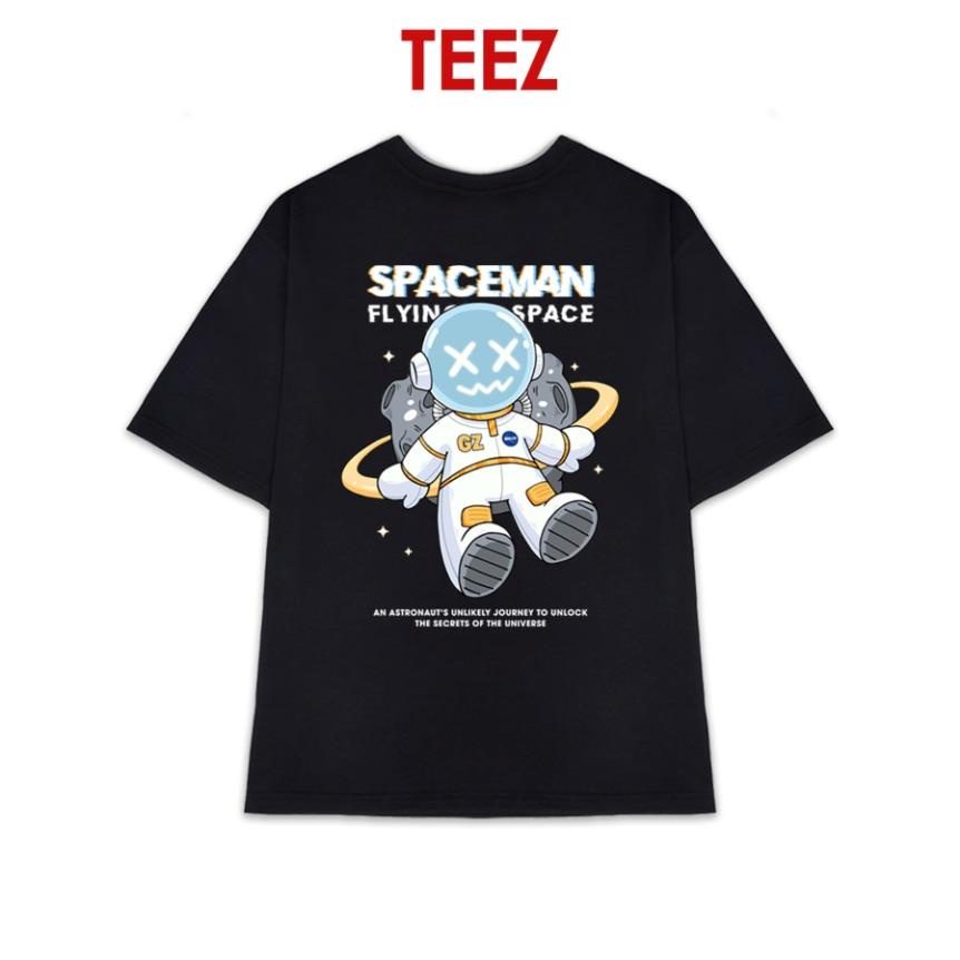 Áo Thun Đen TEEZ Form Rộng Tay Lỡ Unisex Nam Nữ Bigsize - TV5069A !