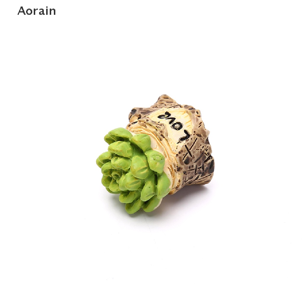 {Aorain} Chậu Cây Xương Rồng Giả Mini Giống Thật Trang Trí Tiểu Cảnh