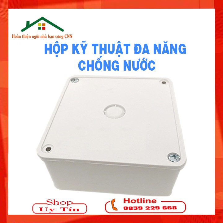 Hộp kỹ thuật đựng nguồn camera chống nước - Hộp kĩ thuật âm tường - Loại tốt có zen đồng