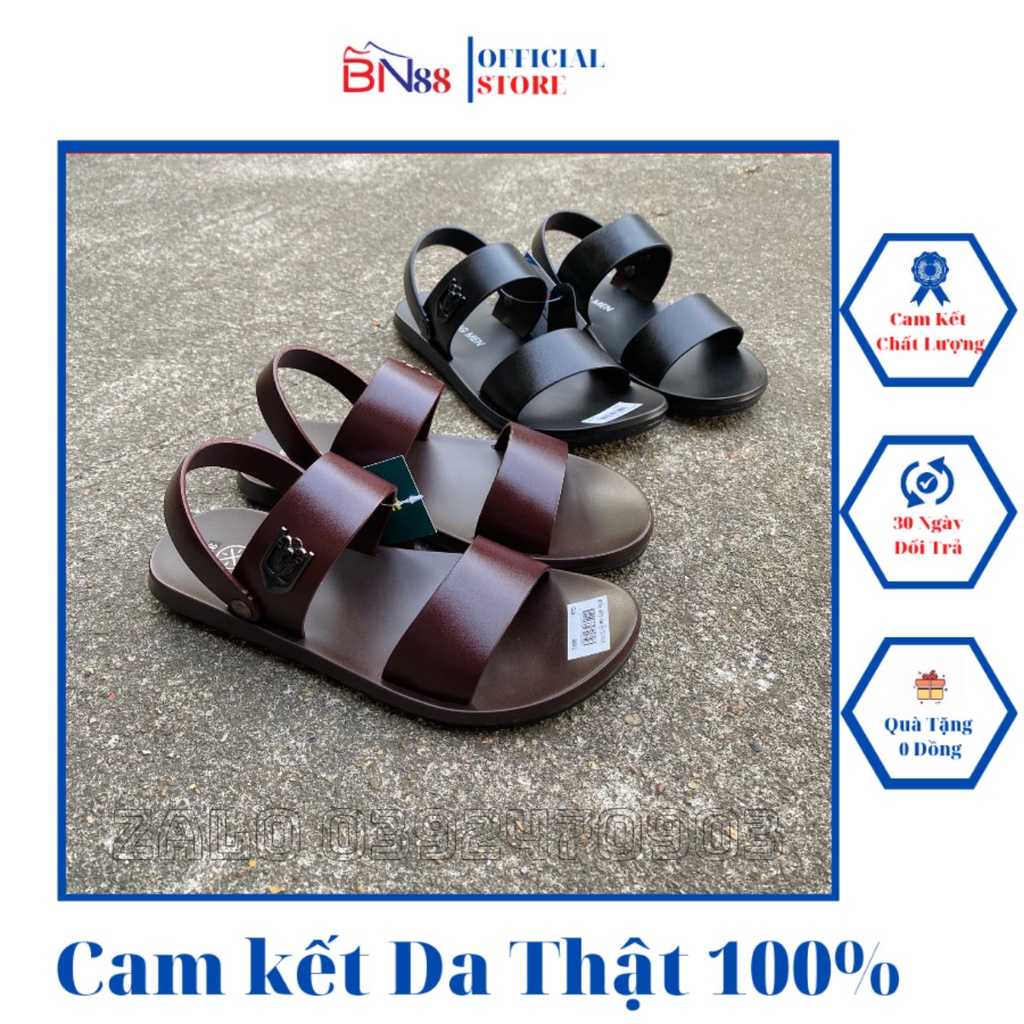 Dép Sandal Nam Cao Cấp,Dép Quai Hậu Nam Da Bò-BN88