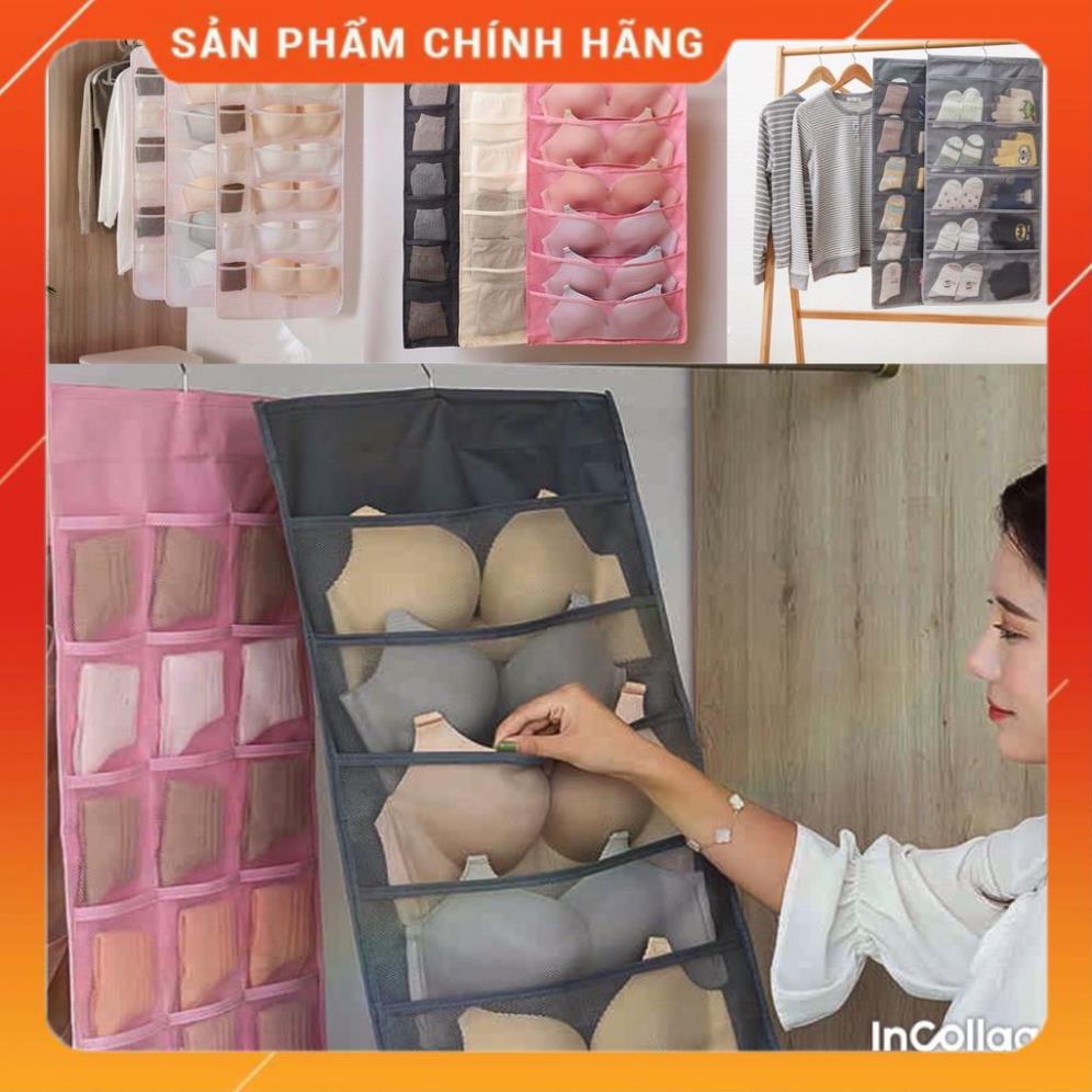 Túi 30 Ngăn Treo Đồ Lót Tất 2 mặt Tiện Lợi