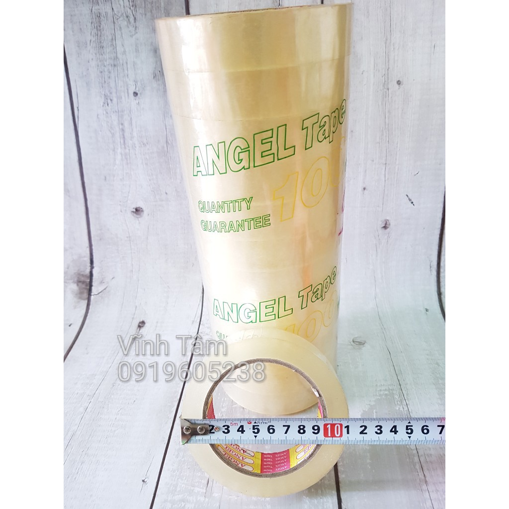 BĂNG KEO TRONG 2,4 P x 100Y LÕI SIÊU MỎNG