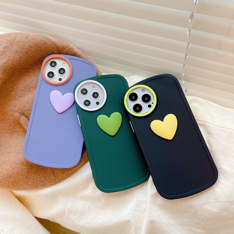 Ốp điện thoại hình trái tim cho iPhone 13Pro Max 13Pro 13 12ProMax 12Pro 12Mini 11 Pro Max IX Xs Max XR 7 8 Plus | BigBuy360 - bigbuy360.vn