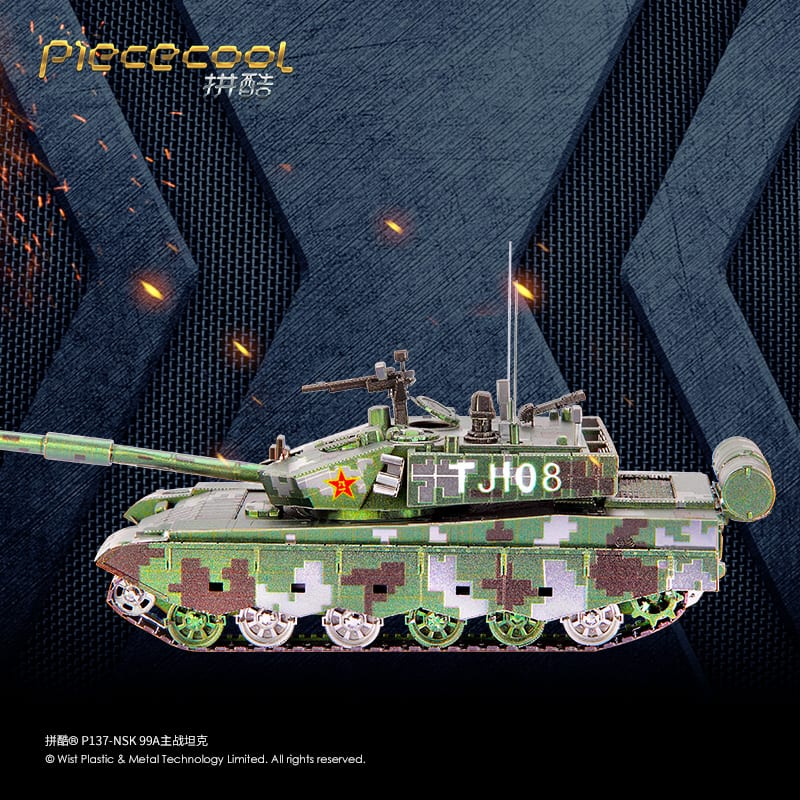 Mô hình xe Tăng kim loại lắp ráp 3D M1A2/ T54/ T34/Huayi Tiger I