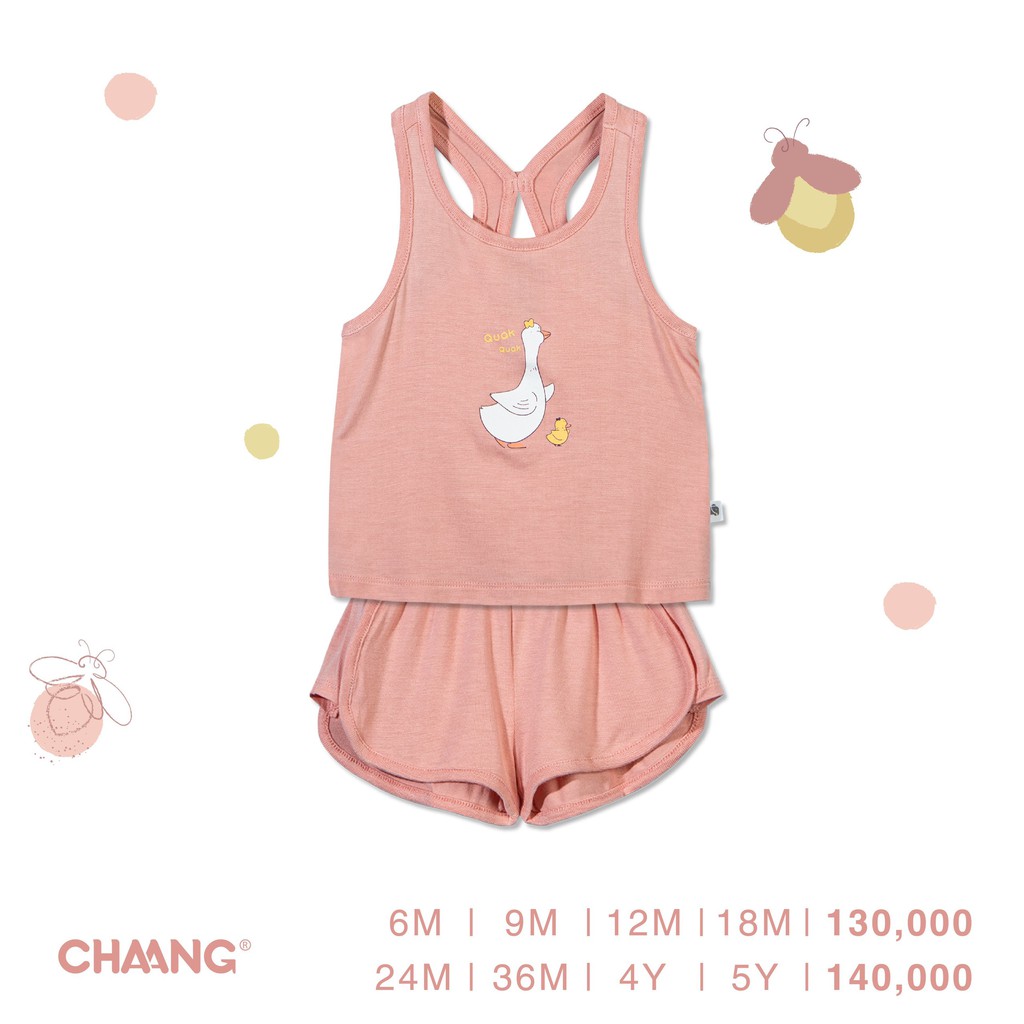 CHAANG Bộ Ba Lỗ Chất Liệu Cotton Cho Trẻ Em Dưới 5 Tuổi