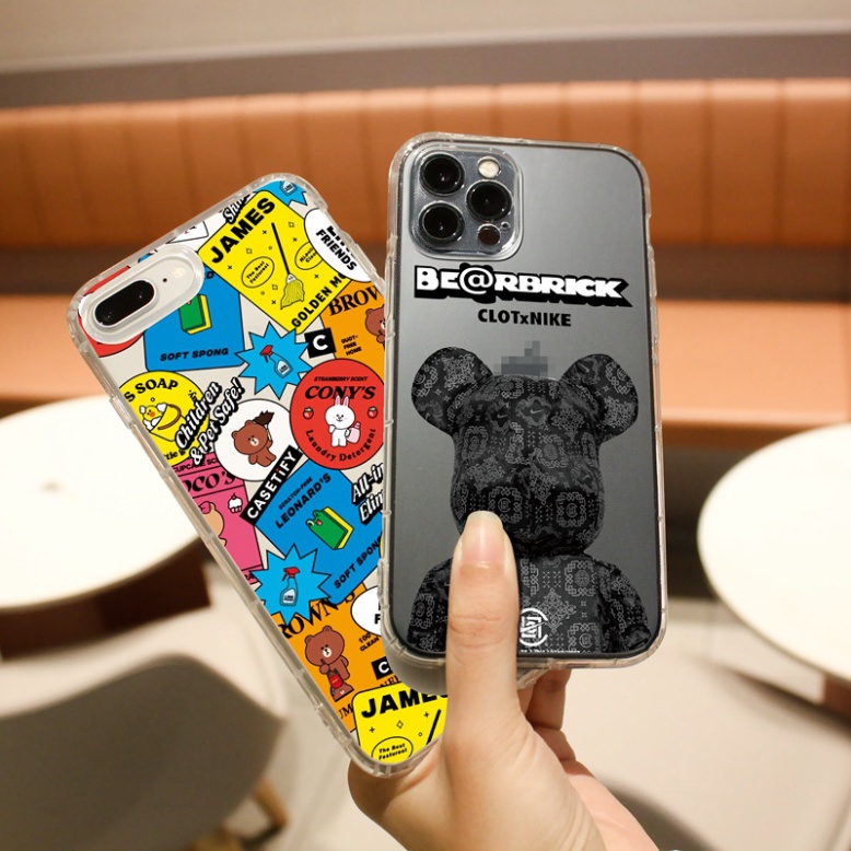 Ốp lưng iphone 6, 6s plus, 7 8 Plus, X, XS, XR, XSMAX, 11, 12, 13 PROMAX TRONG SUỐT BEARBRICH 197 PKVN