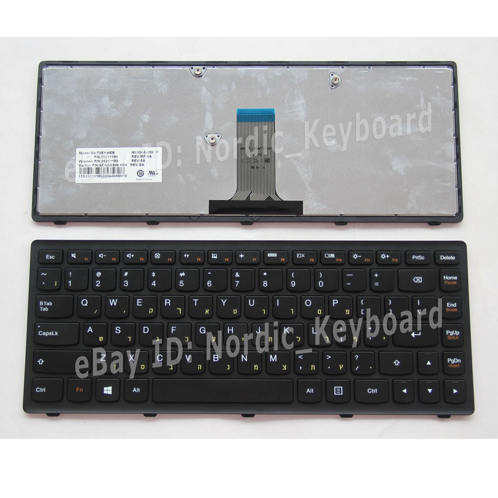 (KEYBOARD) BÀN PHÍM LAPTOP LENOVO IDEAPAD G400S  dùng cho IdeaPad G400S G400A G405S S410P Z410