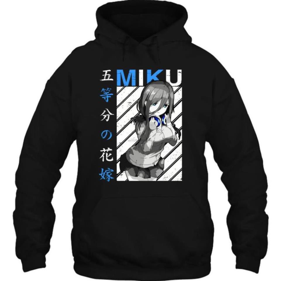 Mãu áo Hoodie Nakano Miku - áo anime cực chất / uy tín chất lượng