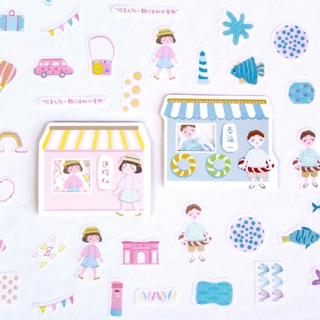 Túi 40 sticker trang trí sổ cute