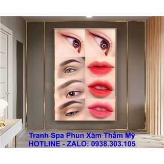 TRANH SPA PHUN XĂM THẨM MỸ ĐIÊU KHẮC MÀY MÔI NHIỀU MẪU MÃ SANG TRỌNG HIỆN ĐẠI
