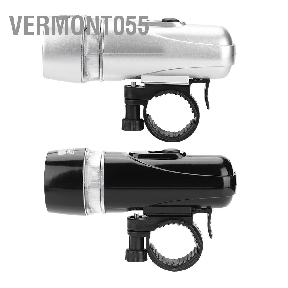 Có thể bán buôn Set đèn 5 LED trước và sau xe đạp chống thấm nước an toàn vermont055 Hàng giao ngay